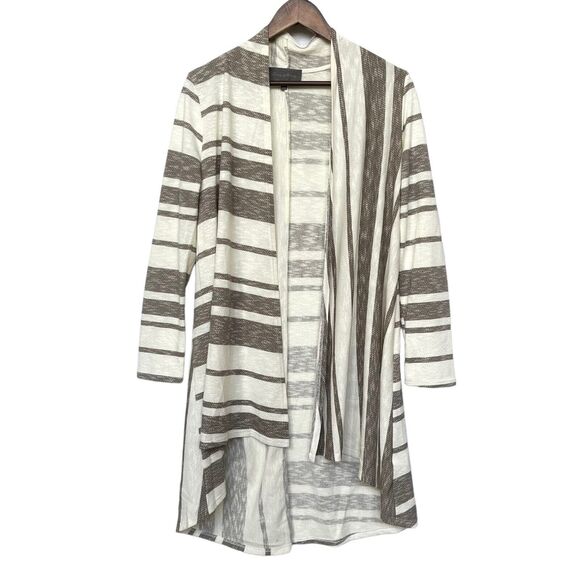 Sunday in Brooklyn Open-Front Cardigan Sweater Top Women Size M Off-White Gray - Picture 1 of 10
